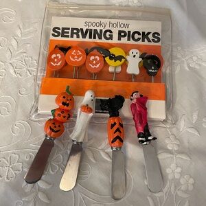 Halloween serving picks and dip knifes
